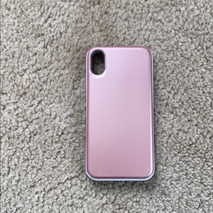 Rose gold iPhone 10 phone case